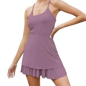 NWT Pleated Active Dress L Built-In Bra Sporty Casual Athletic Tennis Pickleball